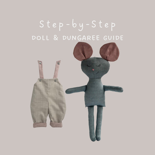 Mouse Doll & Dungarees Sewing Pattern Bundle (PDF)