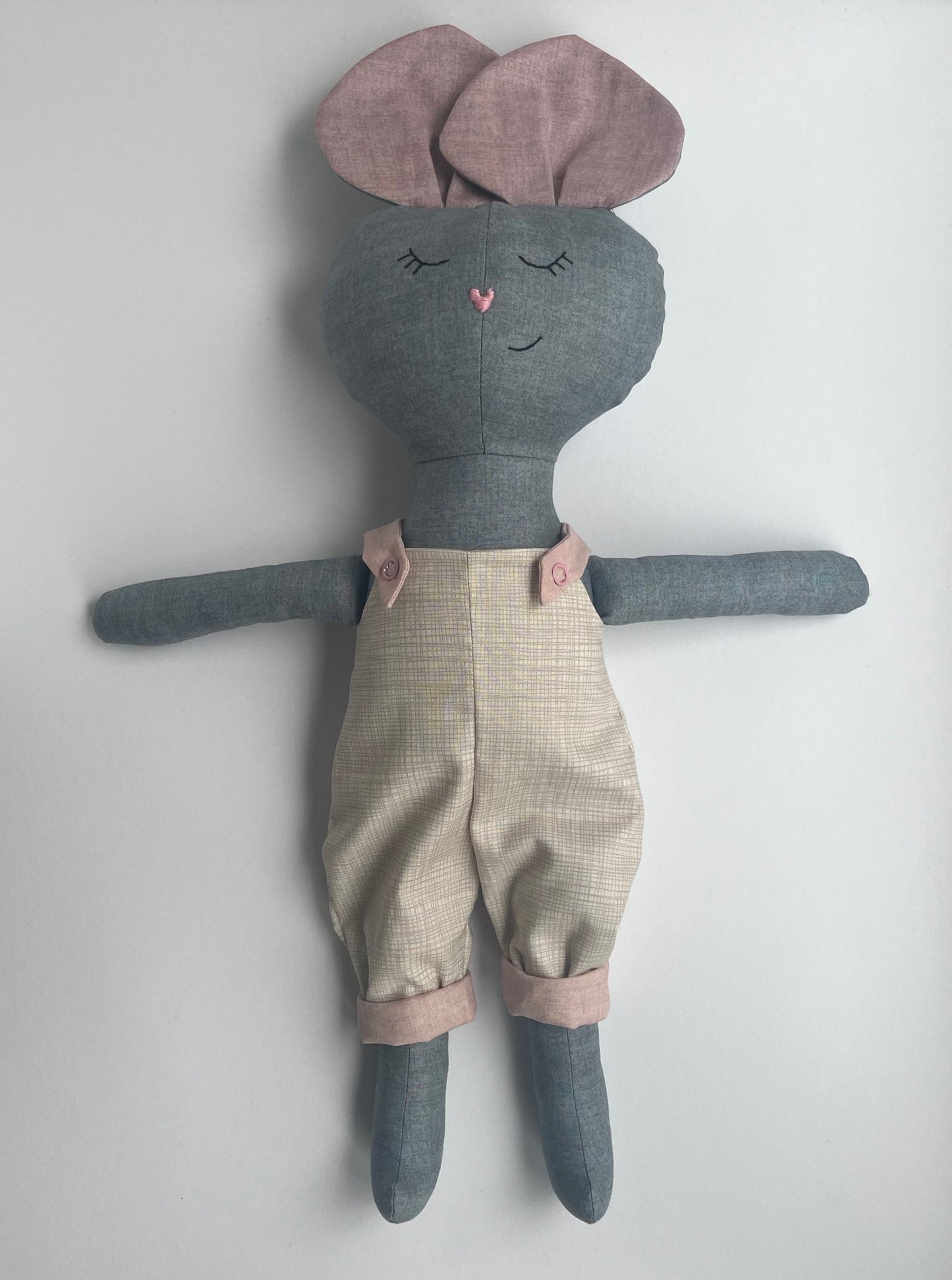 Mouse Doll & Dungarees Sewing Pattern Bundle (PDF)
