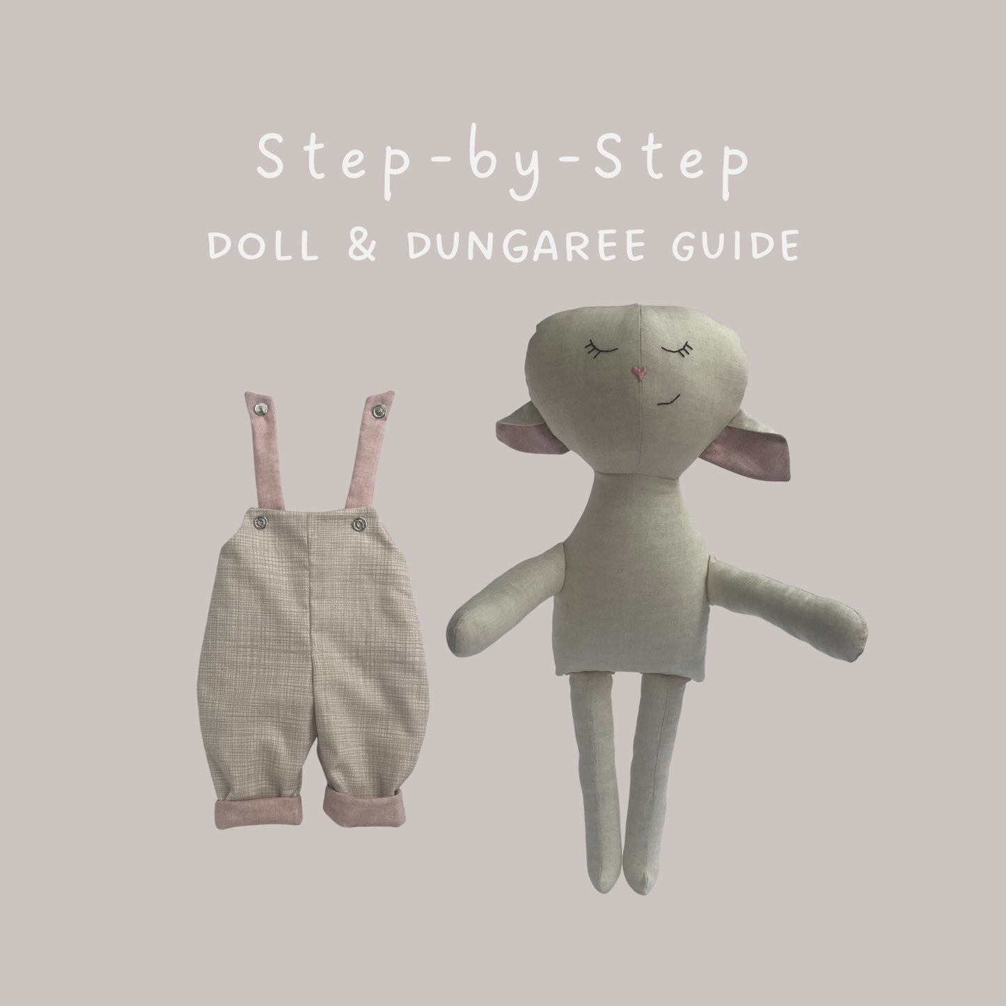 Lamb Doll & Dungarees Sewing Pattern Bundle (PDF)