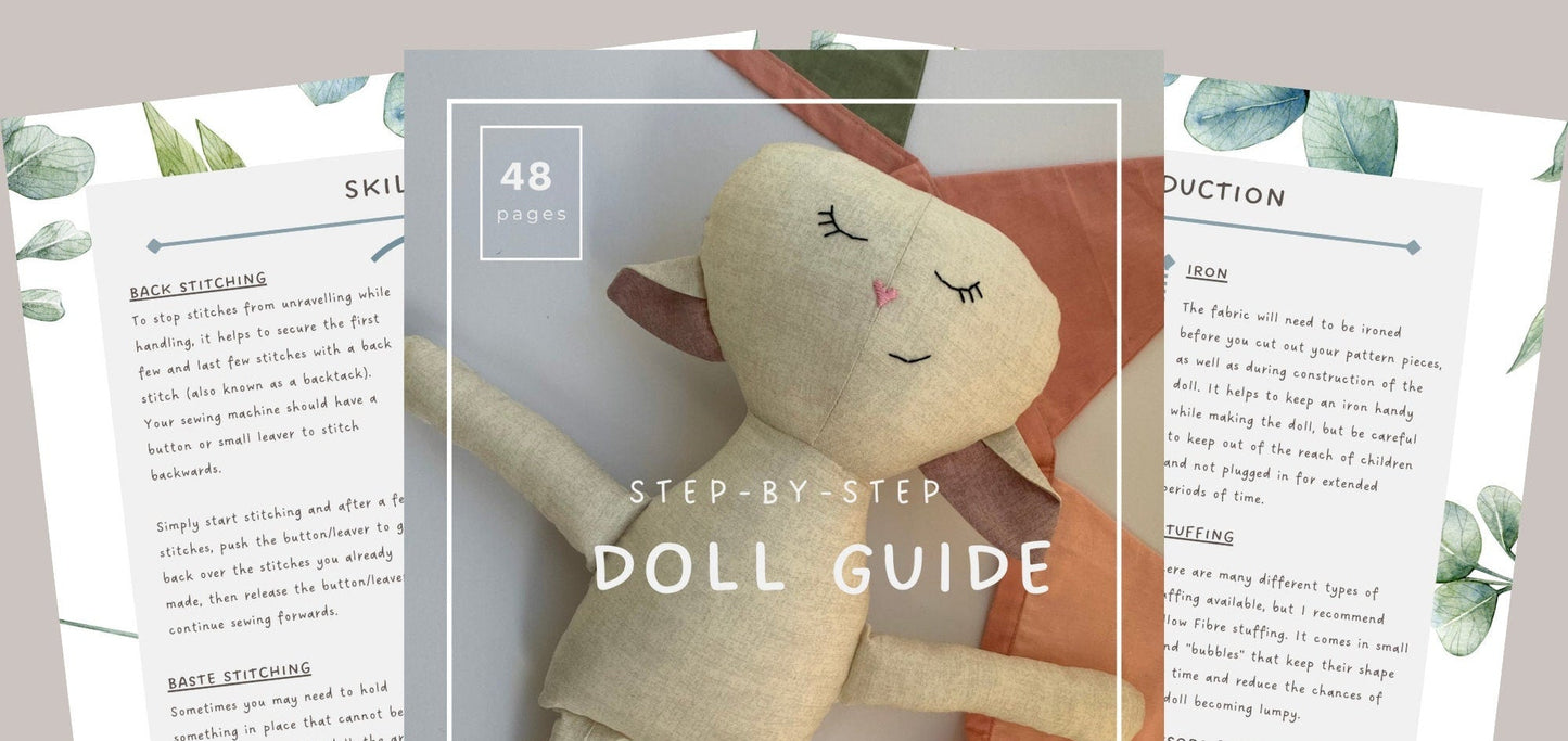 Lamb Doll & Dungarees Sewing Pattern Bundle (PDF)