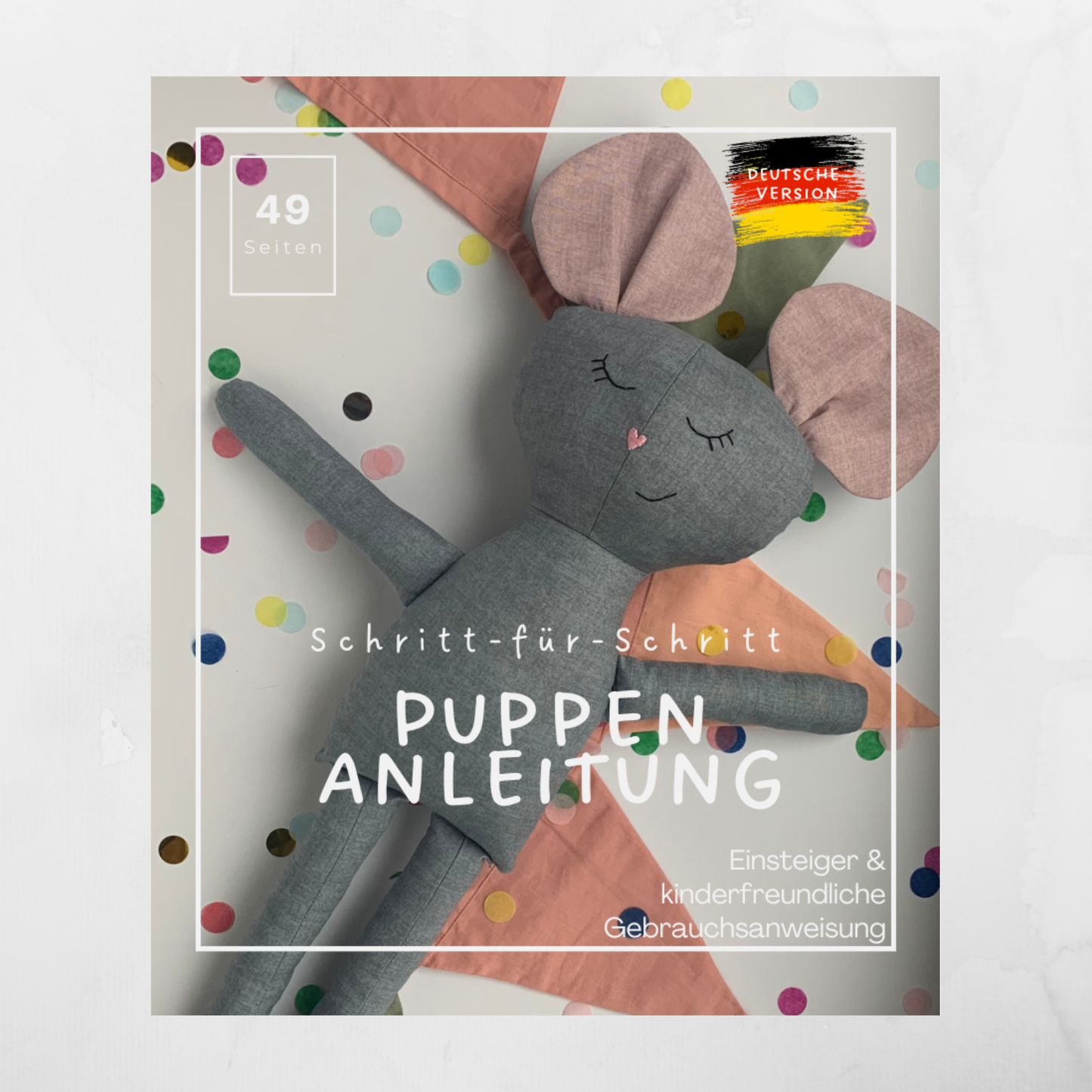 Maus Stoffpuppe Nähanleitung PDF (DE)