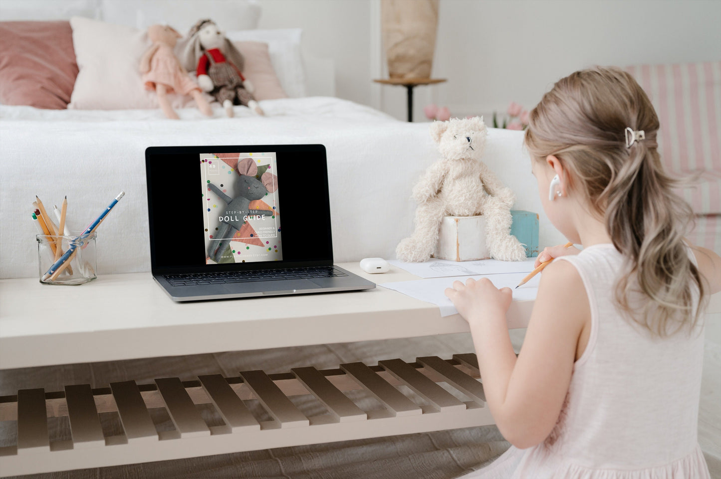 Mouse Doll & Dungarees Sewing Pattern Bundle (PDF)