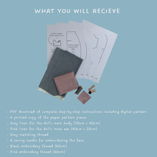 DIY Mouse Doll Sewing Kit