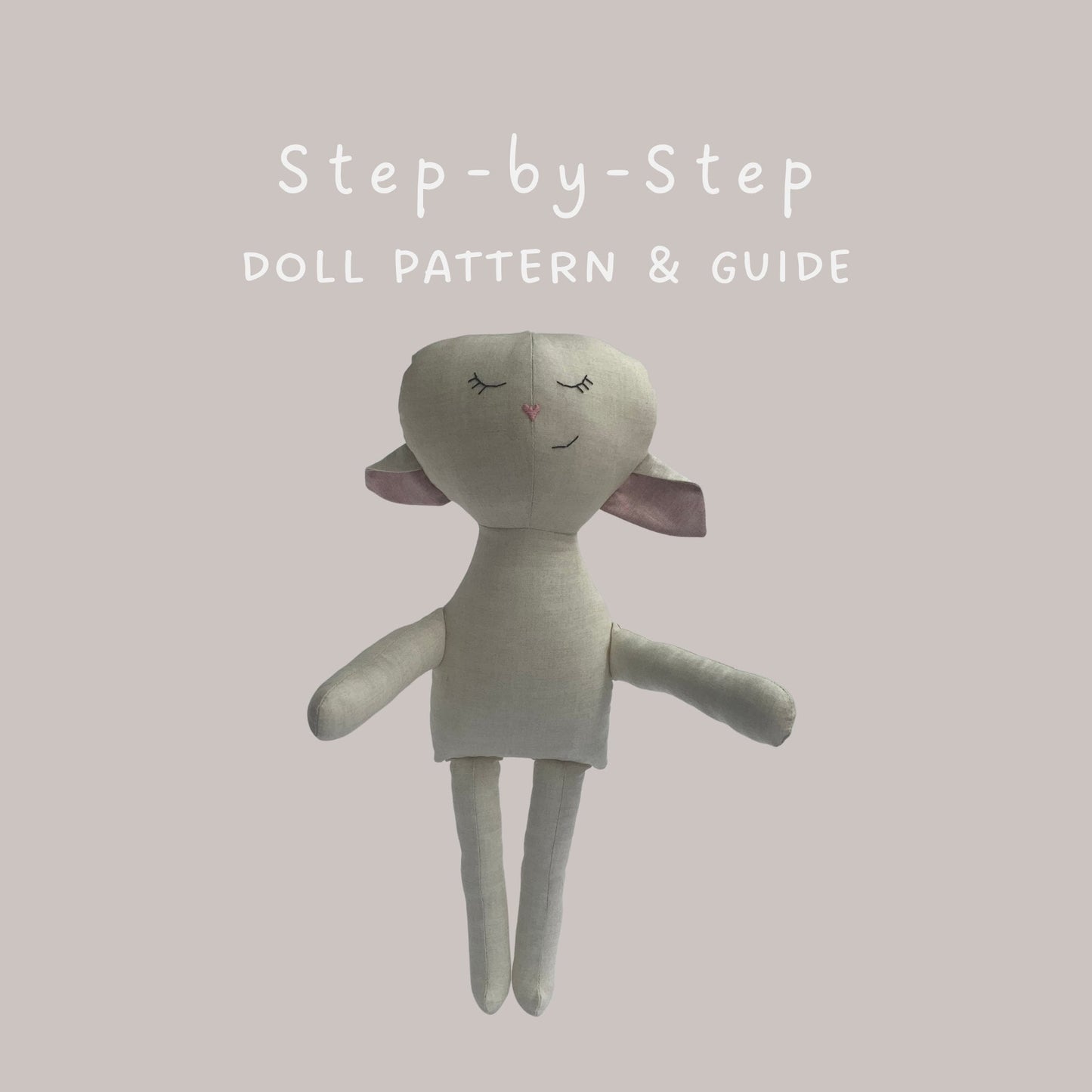 Lamb Doll Sewing Pattern (PDF Download)
