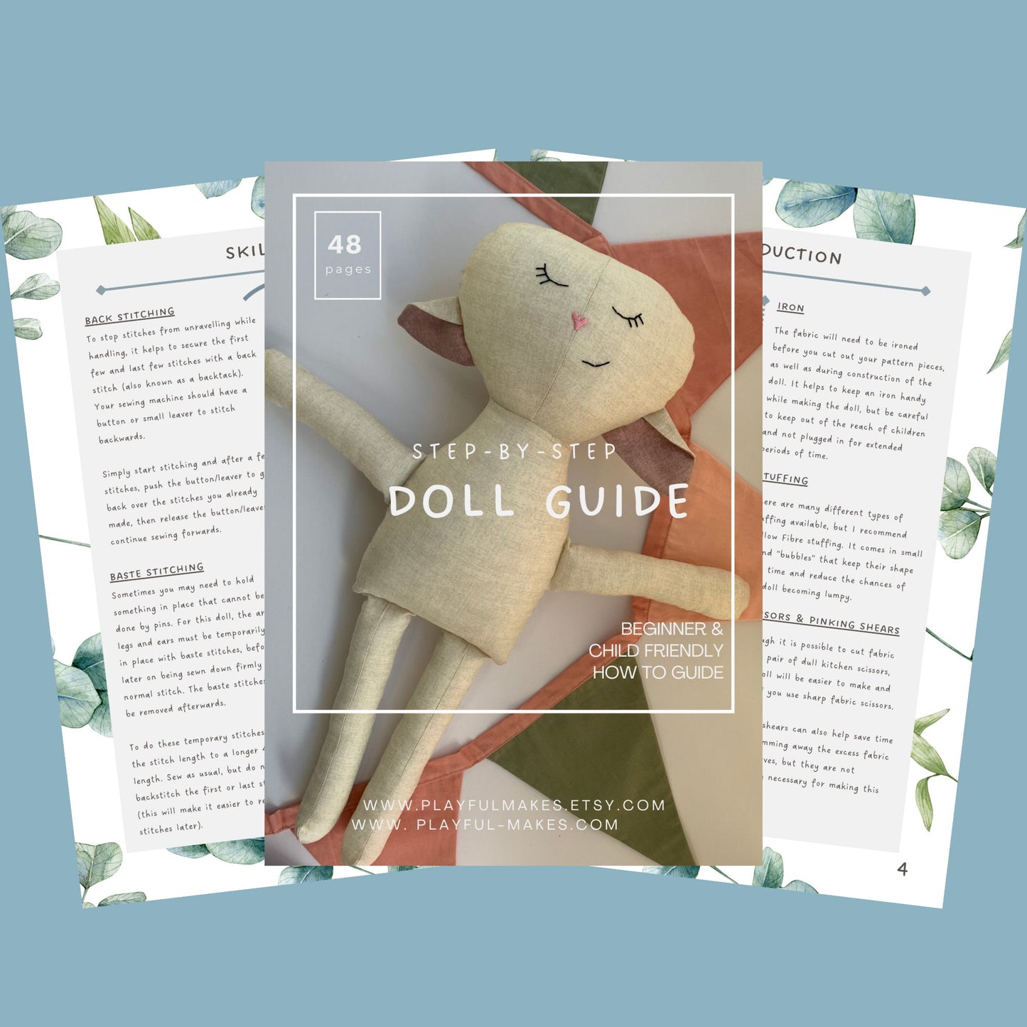 DIY Lamb Doll Sewing Kit